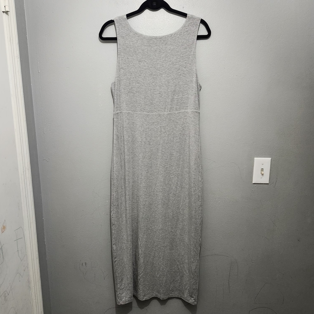 Athleta Light Gray Modal Sleeveless Maxi Dress Size M